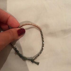 Crystal and bead bracelet